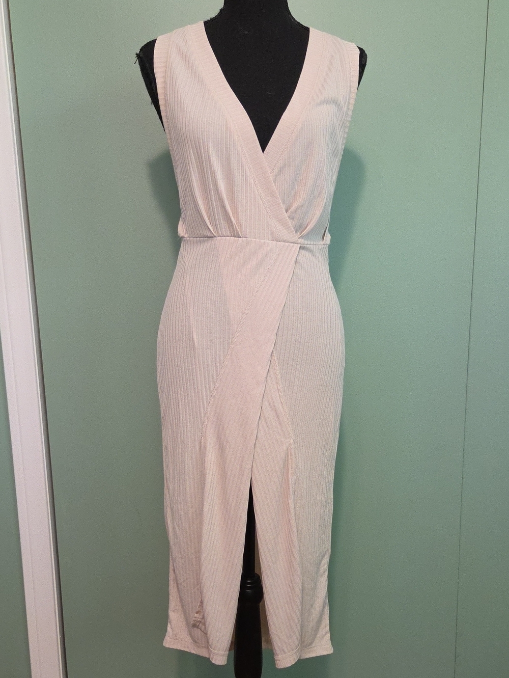 Free People Cream Sleeveless Midi Dress Size Xs